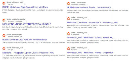 Midilatino Reddit - Descargar pack de Midilatino